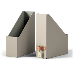 Leitz Puro Zeitschriftenhalter beige Set 2-teilig