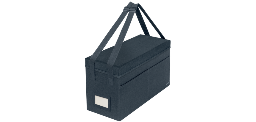 Sac de rangement Leitz tissu avec couvercle gris