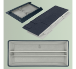 Sac de rangement Leitz tissu avec couvercle gris