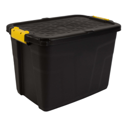 Caisse de rangement Bankers Box 60L avec prises robustes noir