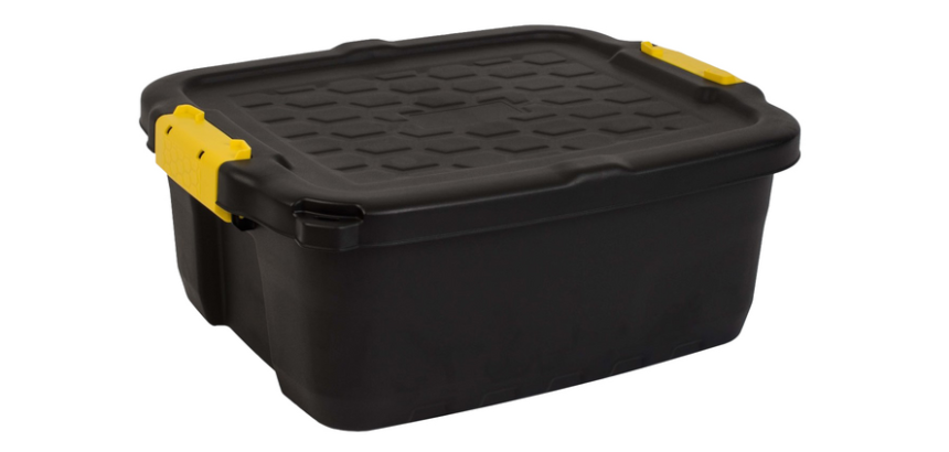 Bankers Box 24L storage box with robust handles black