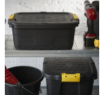 Bankers Box 24L storage box with robust handles black