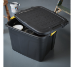 <strong>Bankers Box 42L Storage Box with Robust Handles Black</strong>