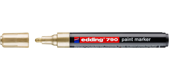 Marqueur peinture edding 790 base alcool 2-3mm or