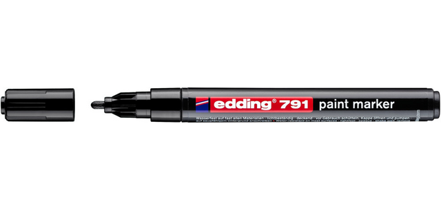 Marqueur peinture edding 791 base alcool 1-2mm noir