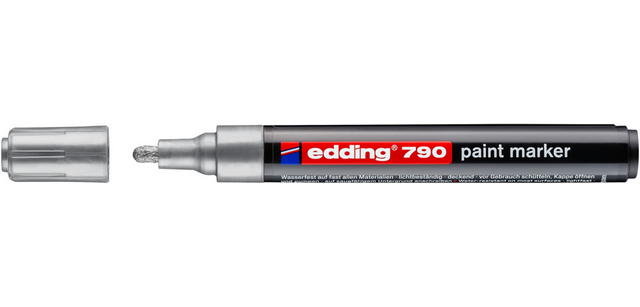 Alcohol-based edding 790 paint marker 2-3mm silver