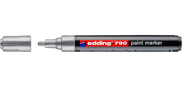 Marqueur peinture edding 790 base alcool 2-3mm argent