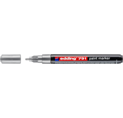 Marqueur peinture edding 791 base alcool 1-2mm argent
