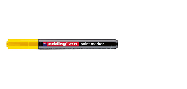 Paintmarker edding 791 op alcoholbasis 1-2mm geel