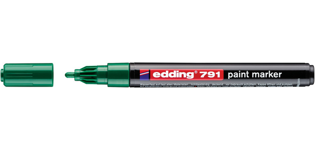 Marqueur peinture edding 791 base alcool 1-2mm vert