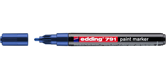 Marqueur peinture edding 791 base alcool 1-2mm bleu