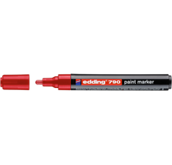 Paintmarker edding 790 op alcoholbasis 2-3mm rood