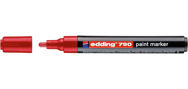Marqueur peinture edding 790 base alcool 2-3mm rouge