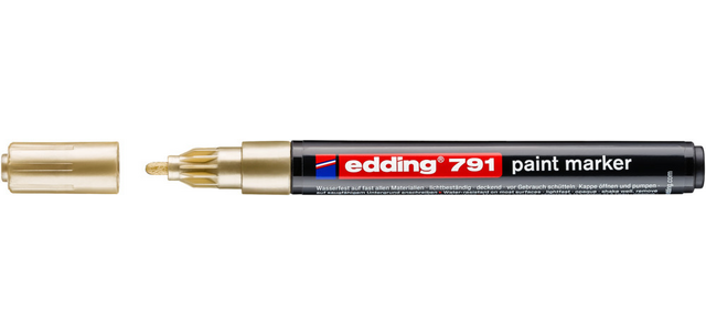 Marqueur peinture edding 791 base alcool 1-2mm or