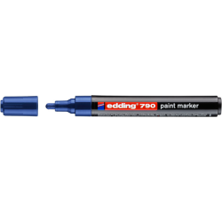 Paintmarker edding 790 op alcoholbasis 2-3mm blauw