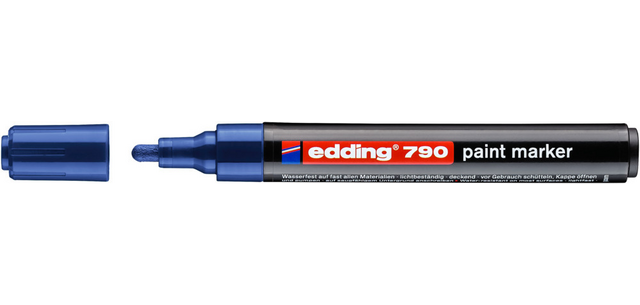 Marqueur peinture edding 790 base alcool 2-3mm bleu