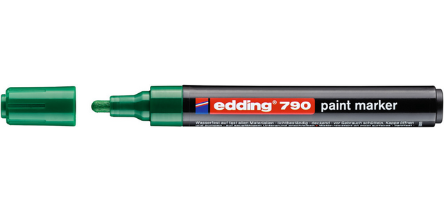 Marqueur peinture edding 790 base alcool 2-3mm vert