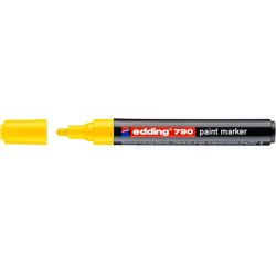 Paintmarker edding 790 op alcoholbasis 2-3mm geel