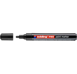 Paintmarker edding 790 op alcoholbasis 2-3mm zwart