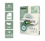 Fellowes A4 Laminating Pouch Light 50% Recycled Glossy 100 Pieces