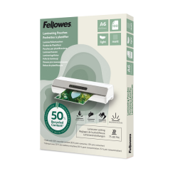 Lamineerhoes Fellowes A6 light 50% gerecycled mat 100stuks