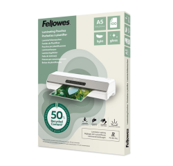 Laminierfolien Fellowes A5 2x75 Mikron recycelt glänzend 100 Stück