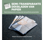 Couverture Fellowes A4 FSC translucide papier 150g 50 feuilles