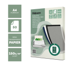 Couverture Fellowes A4 FSC translucide papier 150g 50 feuilles