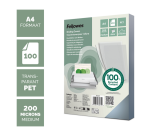 Voorblad Fellowes A4 PET 200micron recycled 100 stuks