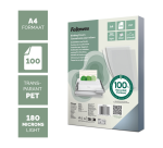 Couverture Fellowes A4 PET 180 micron recyclé 100 pièces