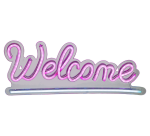 Enseigne LED Lumineo intérieur USB néon Welcome