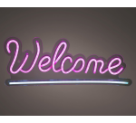 Enseigne LED Lumineo intérieur USB néon Welcome