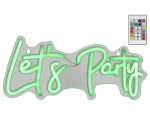 Ledbord Lumineo indoor USB neon Let's Party led Colour change effects