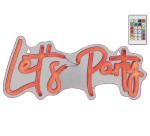 Ledbord Lumineo indoor USB neon Let's Party led Colour change effects