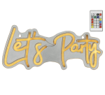 Ledbord Lumineo indoor USB neon Let's Party led Colour change effects