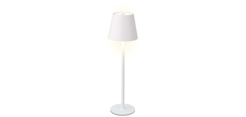Tafellamp Lumineo led oplaadbaar steady binnen wit