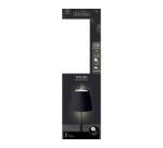 Tafellamp Lumineo led oplaadbaar steady buiten zwart