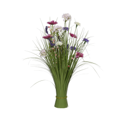 Kunstgras Everlands met bloemen assorti 70cm polyester