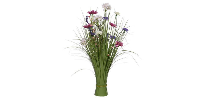 <em>Everlands herbaceous plant with assorted flowers 70cm polyester</em>