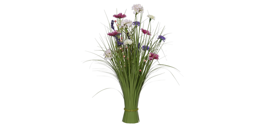 Plante herbacée Everlands avec fleurs assorties 70cm polyester
