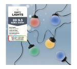 Guirlande Partylight Lumineo LED extérieur 20 boules 950cm assorti
