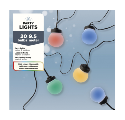 Guirlande Partylight Lumineo LED extérieur 20 boules 950cm assorti