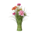 Plante herbacée Everlands avec fleurs roses 40cm polyester