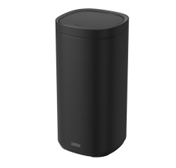 Poubelle DESQ Touch 50L inox noir