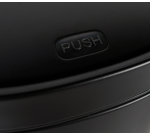 DESQ Touch Trash Can 50L Black Stainless Steel