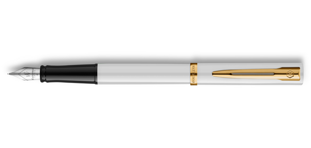 Stylo plume Waterman Allure Impression White GT Medium