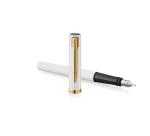 Stylo plume Waterman Allure Impression White GT Medium