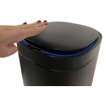 DESQ Sensor Trash Can 40L Black Stainless Steel