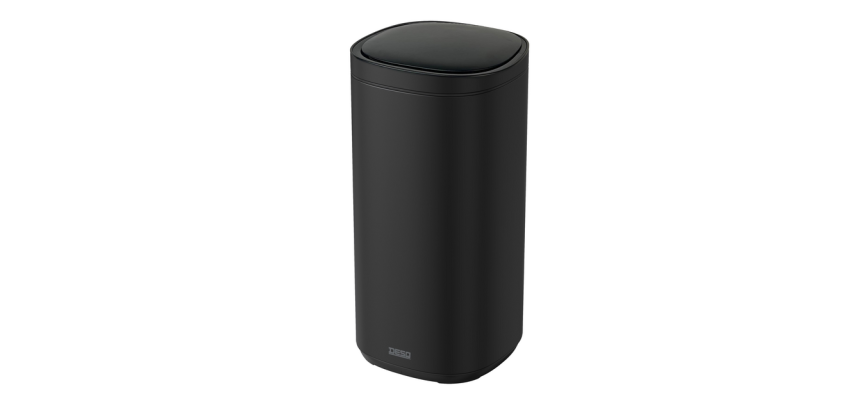 Poubelle DESQ Sensor 50L inox noir