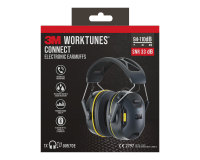 3M WorkTunes Connect Bluetooth Hearing Protector 94-110 dB Black